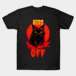 Angry Cat - Hiss Off T-Shirt